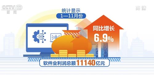 今年前11个月 我国软件业务收入同比增长10.4